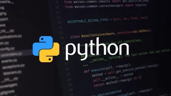 Code Python et logo du langage Python