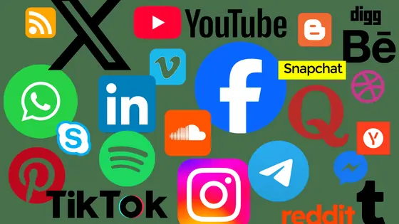 Icônes des principaux réseaux sociaux